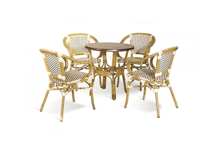 Alu-rattan garnitúra