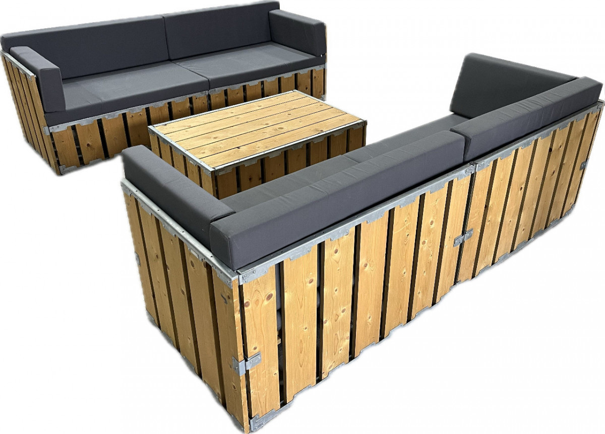 wood lounge szett bérlés , brent.hu